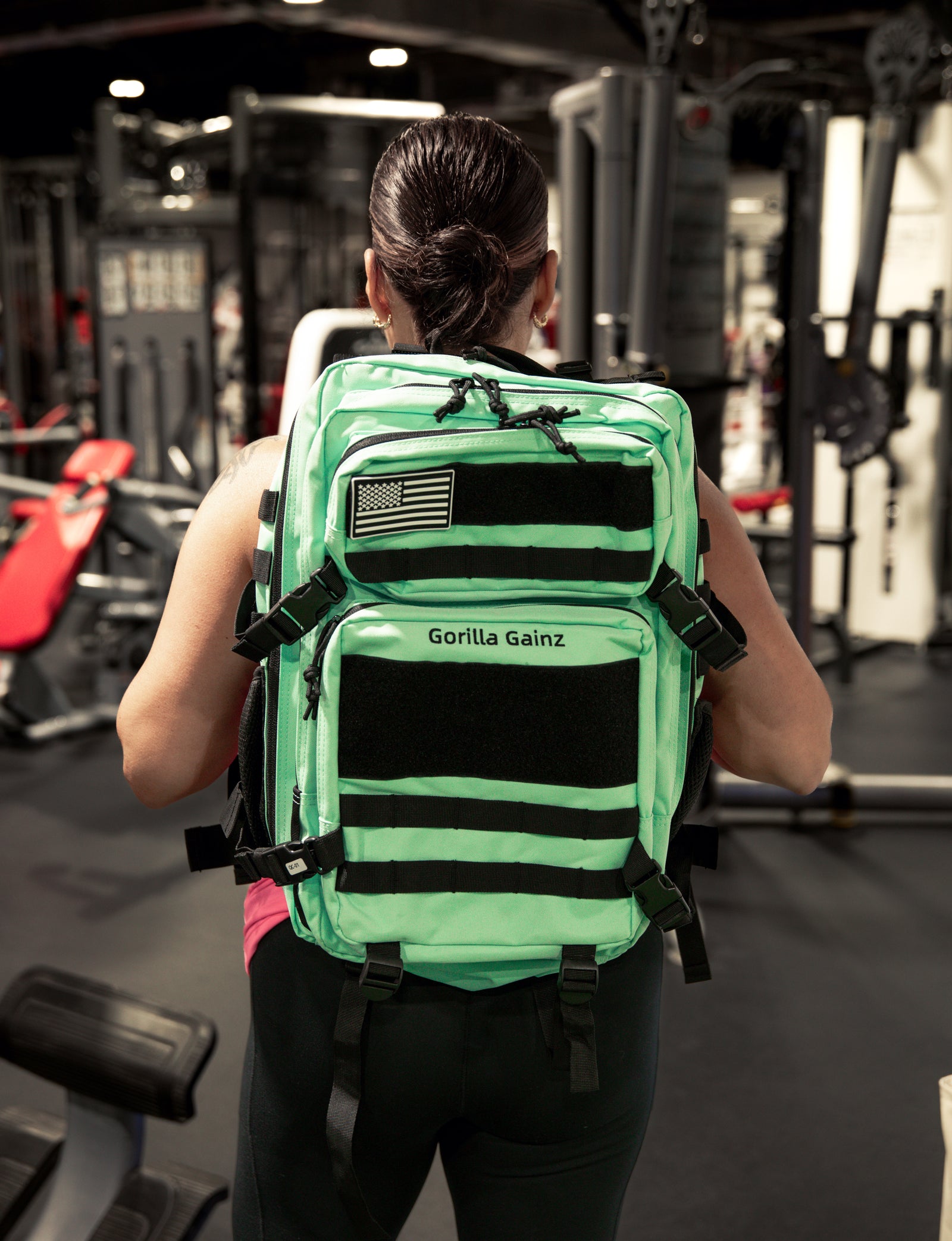 Mint Green Tactical Backpack Gorilla GAINZ Performance Apparel