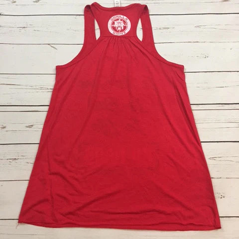 Go Hard Flowy Racerback Tank Back